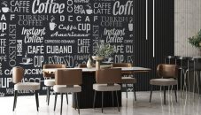 Tipos y características de papeles pintados para bares, restaurantes y cafeterías